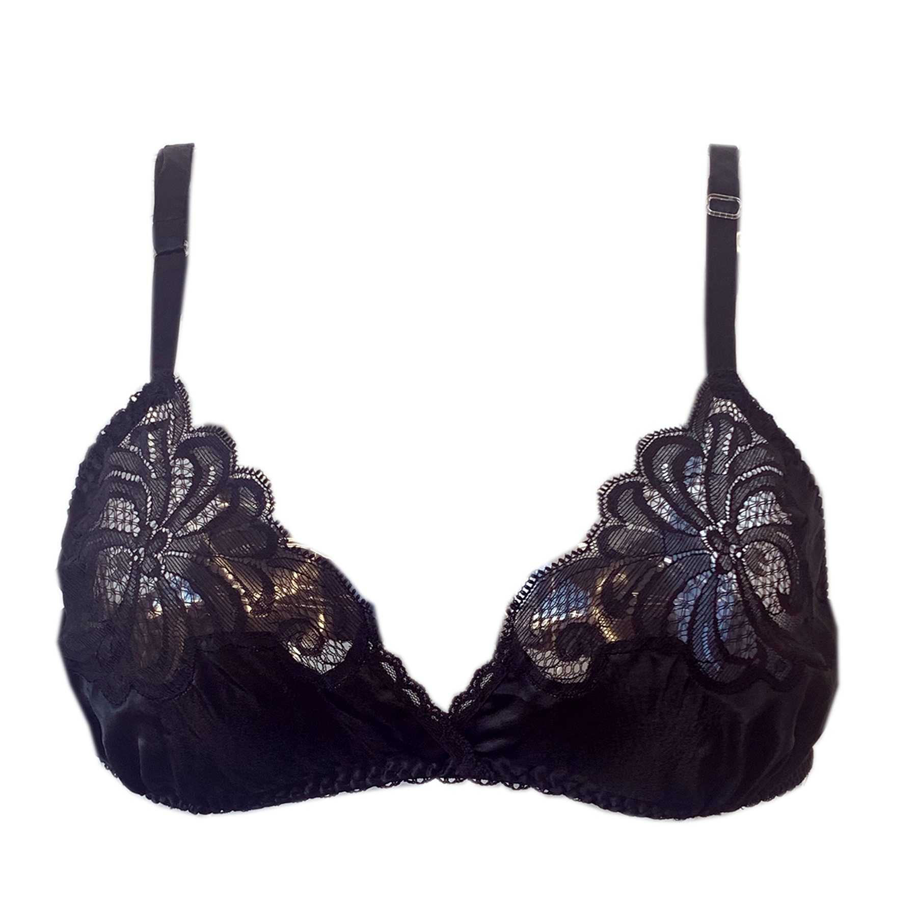 Vintage 90s satin and lace bra – behindcloseddrawers